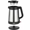 Unold 18715 elektriskā tējkanna 1.5 L 1800 W melna, nerūsējošais tērauds