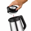 Unold 18715 elektriskā tējkanna 1.5 L 1800 W melna, nerūsējošais tērauds