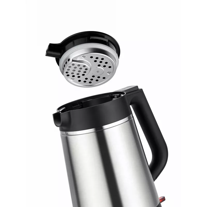 Unold 18715 elektriskā tējkanna 1.5 L 1800 W melna, nerūsējošais tērauds