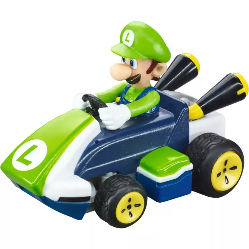 Vadāmā automašīna CARRERA Mario Kart Mini 2.4GHz – Luigi Paperbox