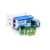 Siku Ford F150 pikaps, metāls/plastmasa, zils/zaļš/balts, 3+ gadi