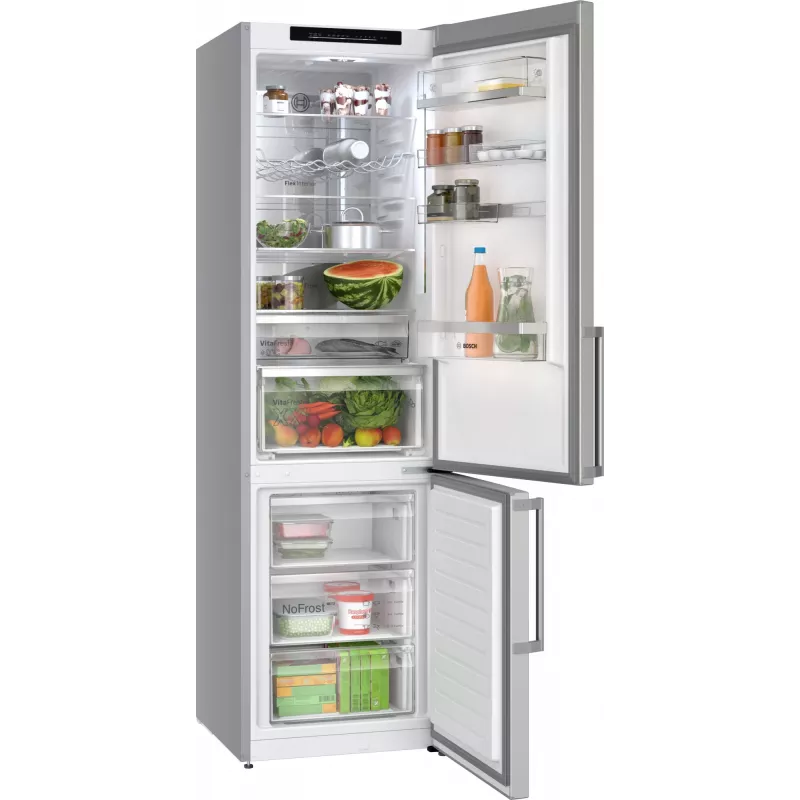 Bosch Serie 6 KGN39AIAU ledusskapis-saldētājs Brīvstāvošs 363 L Nerūsējošais tērauds