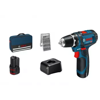 Bosch GSR 12V-15 Professional bezvadu skrūvgriezis, 1300 apgr./min, melns, zils