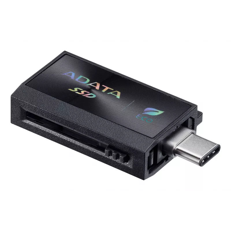 Ārējais SSD ADATA SC730 1 TB, USB Type-C 3.2 Gen 2, 600/600 MB/s, Melns, Plastmasas korpuss