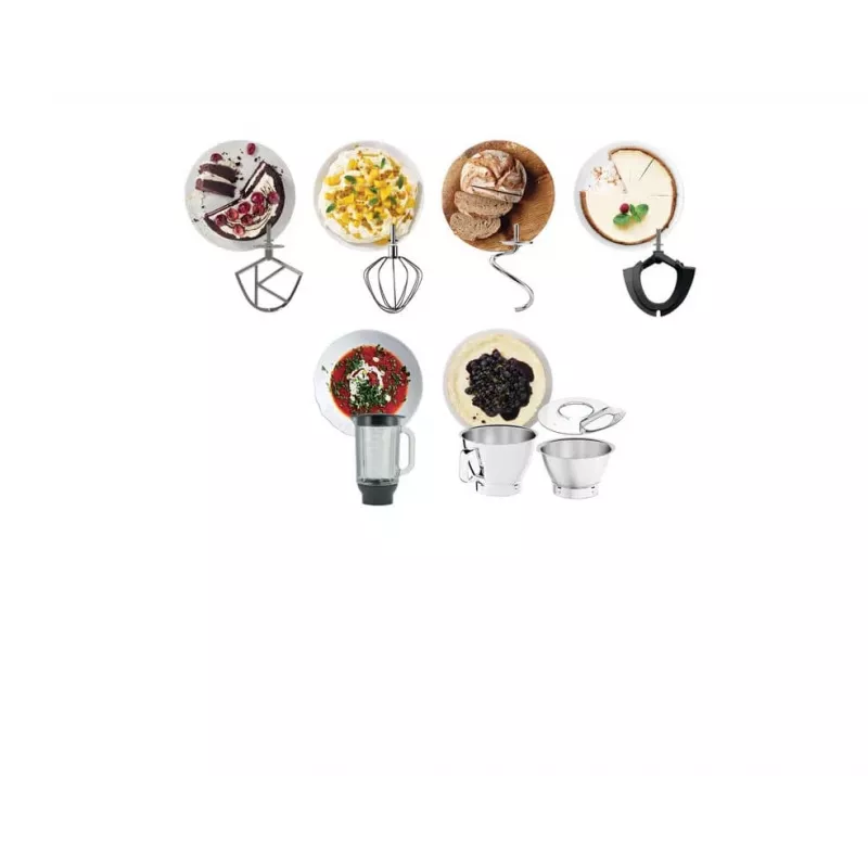Kenwood KVC85.124SI virtuves kombains 1200 W 5 L Sudrabs ar iebūvētiem svariem