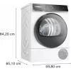 Bosch Serie 8 WQB246D41 žāvētājs Brīvstāvošs Priekšējā ielāde 9 kg Balts