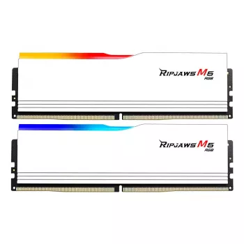 G.SKILL Ripjaws M5 RGB DDR5 32GB (2x16GB) 6800 MT/s CL34 Balts Dual Kit F5-6800J3445G16GX2-RM5RW