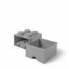 Modulārā glabāšanas atvilktne LEGO Brick Drawer 4, pelēka, room copenhagen
