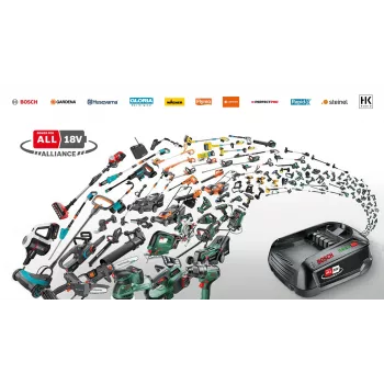 Zāles šķēres Bosch EasyGrassCut 18V-230, 18 V akumulators, 2 Ah, 23 cm griešanas diametrs, 2.2 kg