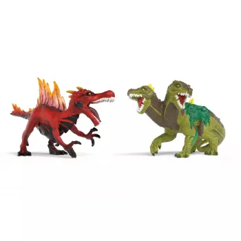Figūriņu komplekts Schleich Eldrador Radības Uguns Dinozaurs pret Džungļu Ķirzaku, modelis 70834