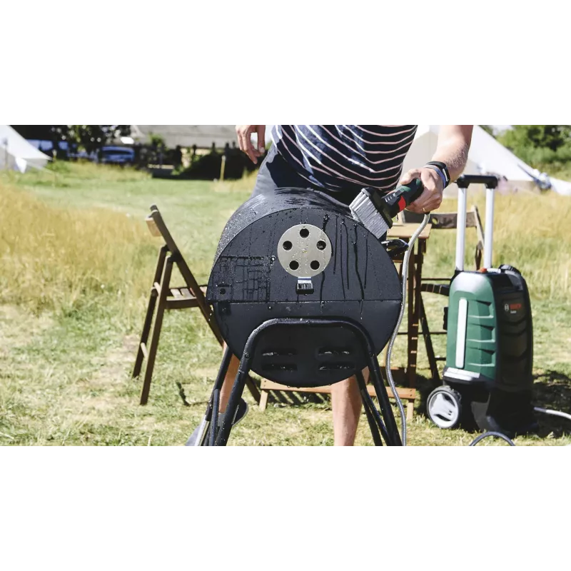 Bosch Fontus 18V bezvadu spiediena mazgātājs stāvošs, akumulators melns, zaļš