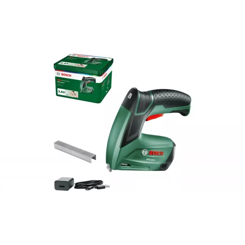Elektriskā skavotājs Bosch 0 603 968 200, bateriju darbināms, standarta skavu aizliekšana