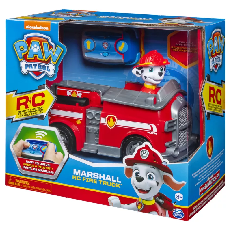 PAW Patrol Marshall RC Ugunsdzēsēju Mašīna ar 2-Virzienu Stūrēšanu, Bērniem no 3 Gadiem
