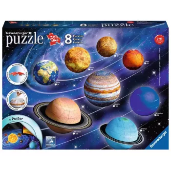 3D Puzle Ravensburger Planētu Saules sistēma