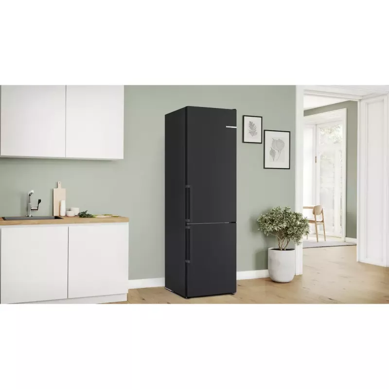 Bosch Serie 4 KGN39VXCT ledusskapis-saldetava Brīvstāvošs 363 L Pelēks