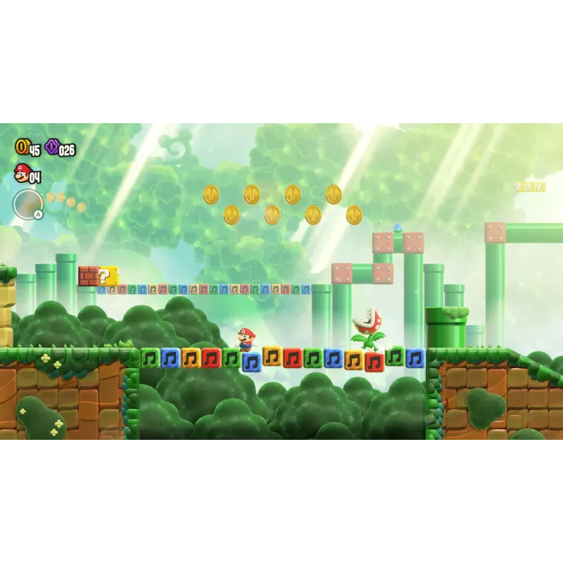 Nintendo Super Mario Bros. Wonder Standarta izdevums Tradicionālā ķīniešu, vācu, holandiešu, angļu, spāņu, franču, itāļu, japāņu, korejiešu, portugāļu, krievu valodā Nintendo Switch