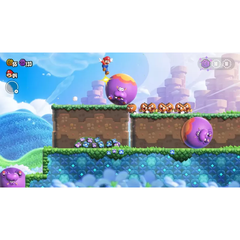 Nintendo Super Mario Bros. Wonder Standarta izdevums Tradicionālā ķīniešu, vācu, holandiešu, angļu, spāņu, franču, itāļu, japāņu, korejiešu, portugāļu, krievu valodā Nintendo Switch
