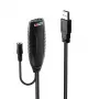 Lindy 43156 USB 3.0 aktīvais pagarinājuma kabelis, USB-A spraudnis – USB-A ligzda, 10 m, USB 3.2 Gen 1, 5 Gbit/s, melnā krāsā