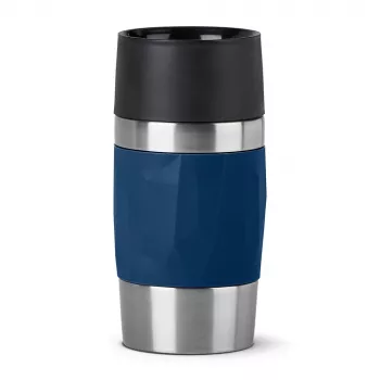 EMSA Travel Mug Compact 300 ml Zils, Nerūsējošais tērauds