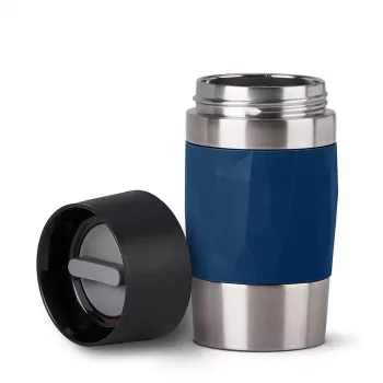 EMSA Travel Mug Compact 300 ml Zils, Nerūsējošais tērauds