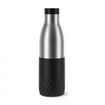 EMSA Bludrop Sleeve N3111100 ūdens pudele ikdienas lietošanai 700 ml Nerūsējošs tērauds Melna