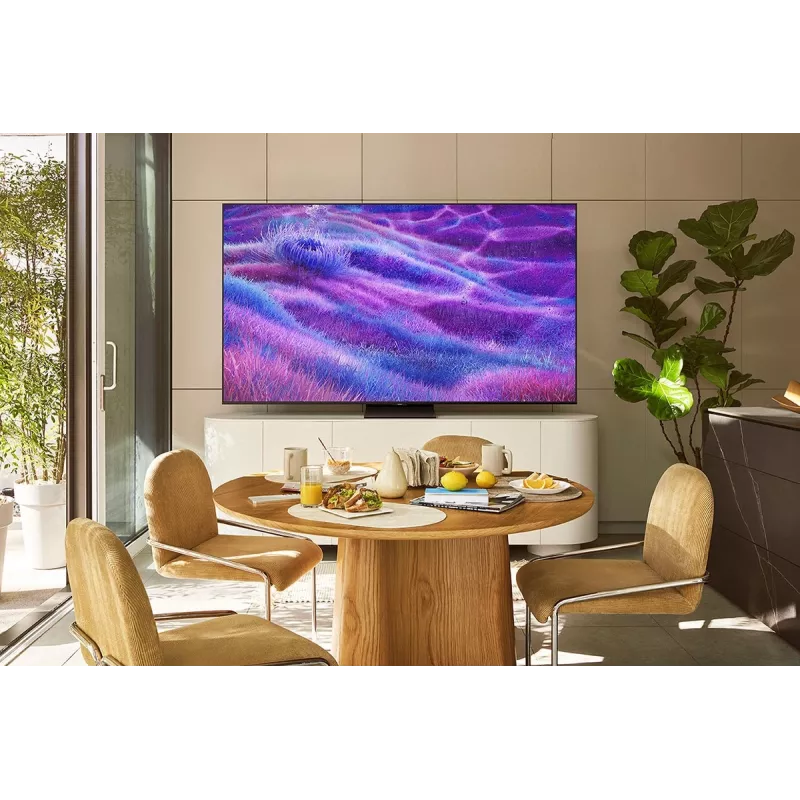 Samsung GQ85QN80FAU 85 collu (2.16 m) QLED 4K Ultra HD viedtelevizors, Motion Xcelerator, Wi‑Fi, DVB-T2/C/S2 — Carbon/Sudrabs