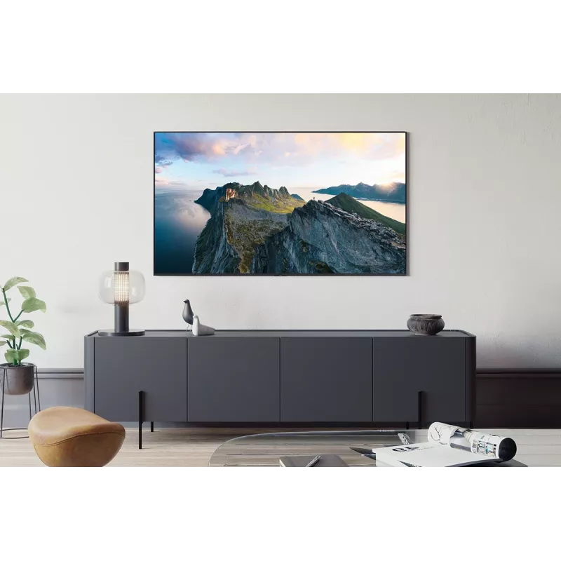 Samsung GQ85QN80FAU 85 collu (2.16 m) QLED 4K Ultra HD viedtelevizors, Motion Xcelerator, Wi‑Fi, DVB-T2/C/S2 — Carbon/Sudrabs