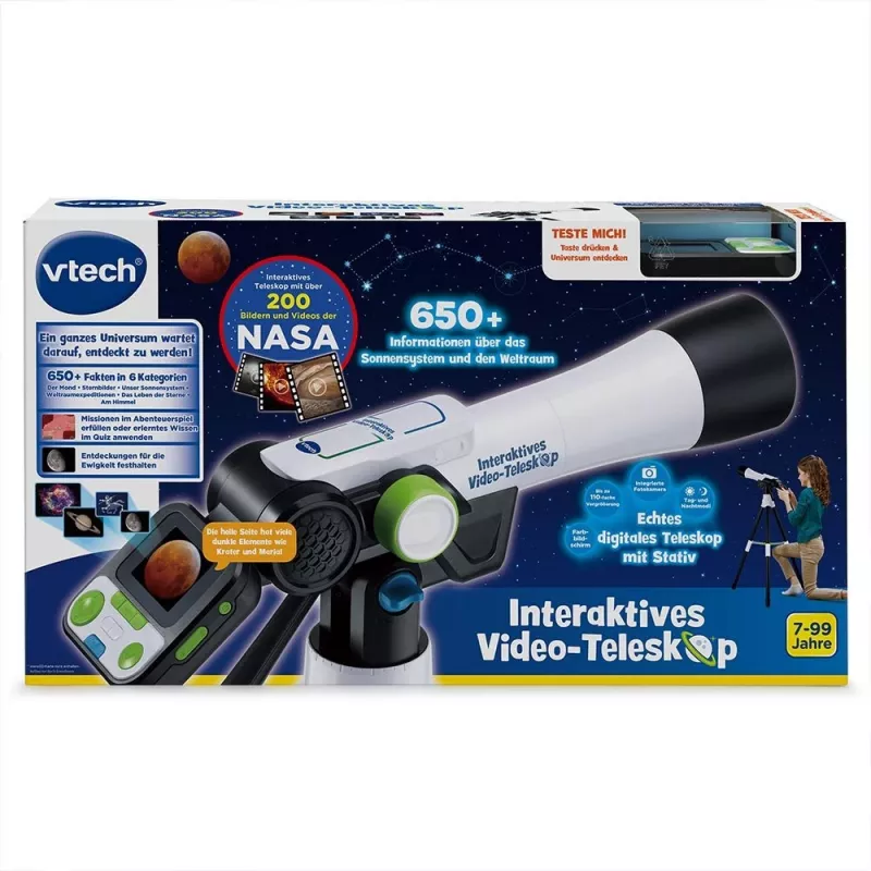 VTech interaktīvais video teleskops, 7+ (80-614504), eksperimentu kaste