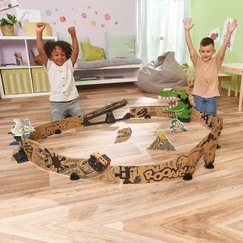 VTech Car-Board Racers Dino Adventure Set – kartona trases komplekts