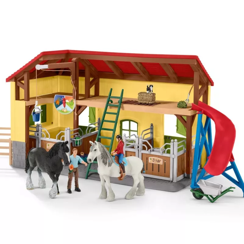 Schleich FARM WORLD Zirgu stallis, Daudzkrāsains, Plastmasa