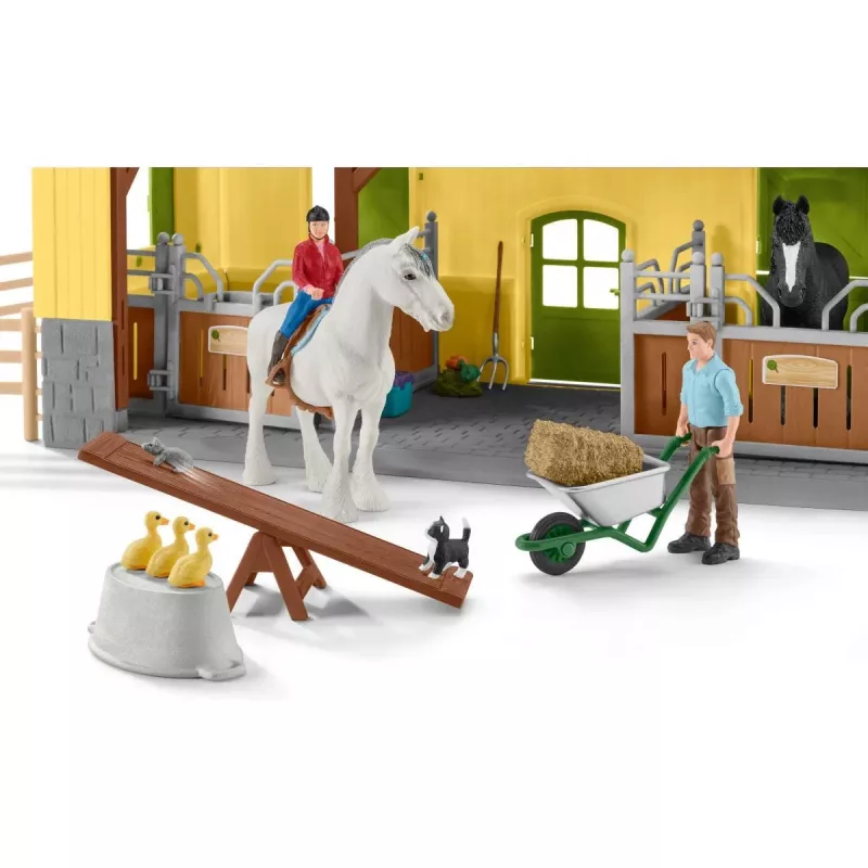 Schleich FARM WORLD Zirgu stallis, Daudzkrāsains, Plastmasa