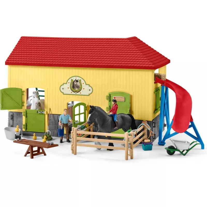 Schleich FARM WORLD Zirgu stallis, Daudzkrāsains, Plastmasa