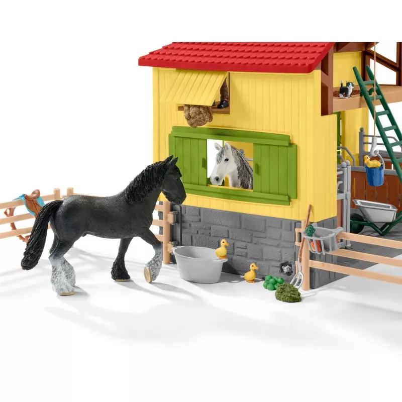 Schleich FARM WORLD Zirgu stallis, Daudzkrāsains, Plastmasa
