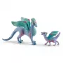 Schleich BAYALA Ziedu pūķa māte un bērns