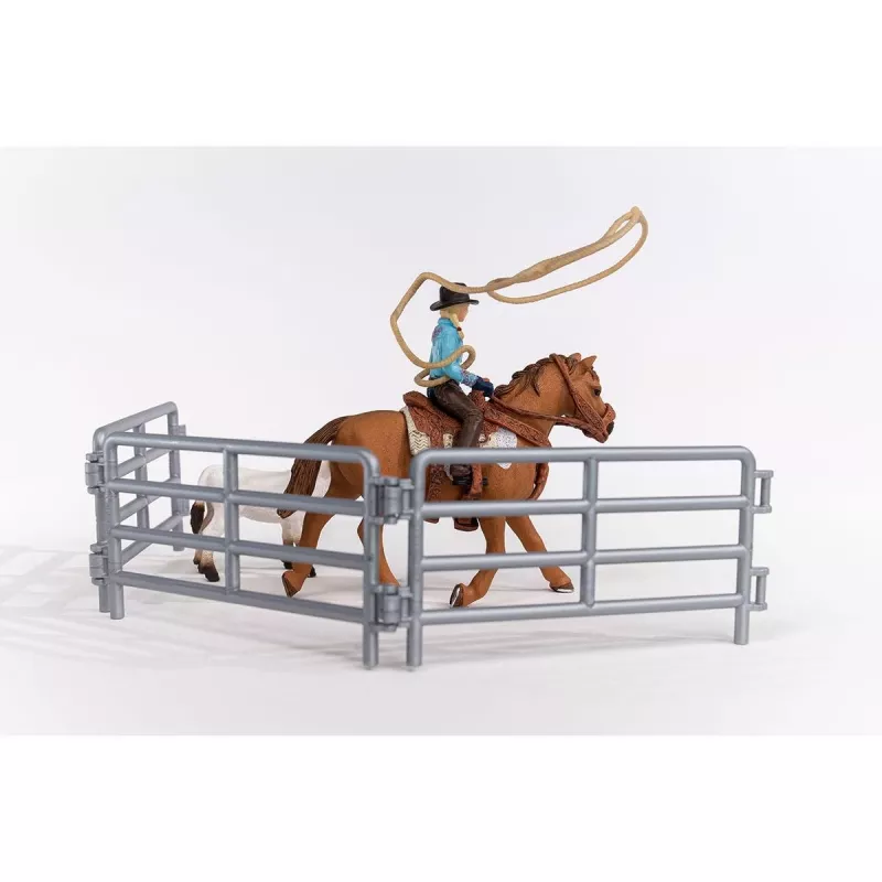 Schleich Cowgirl Team Roping Fun komplekts, 3-8 gadi, daudzkrāsains
