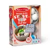 Melissa & Doug Simmer & Stir Stovetop Play Set ar Ūdens WOW! Krāsu Mainošu Rotaļu Pārtiku
