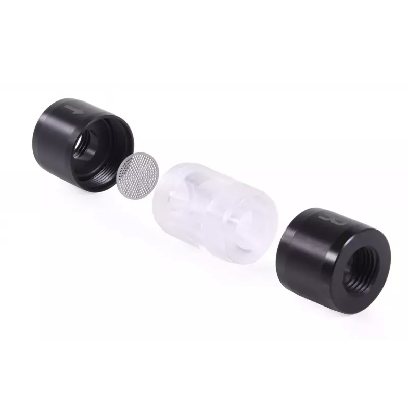 Alphacool 29142 Dzesēšanas sistēmas filtrs Akrils Acetāls Melns Caurspīdīgs 1/4 collas