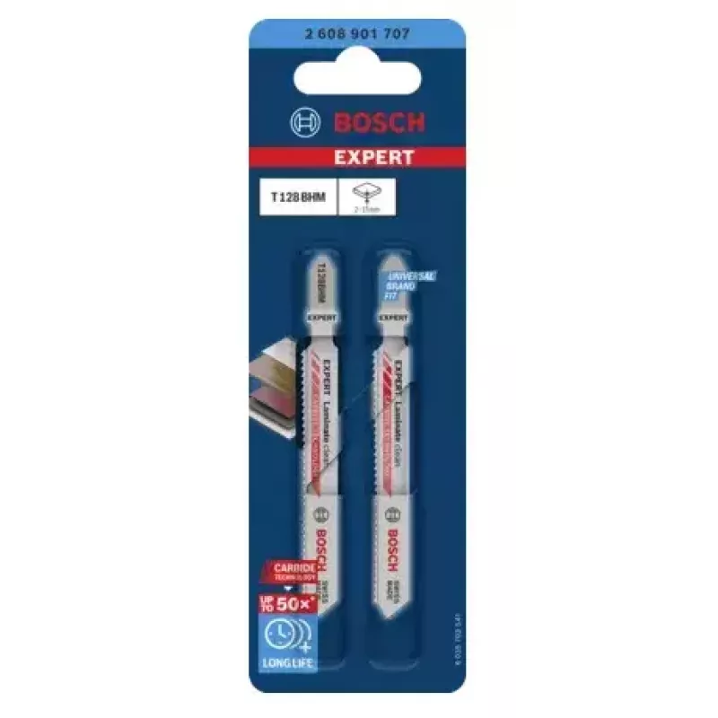 Finzāģa asmens Bosch T128BHM Carbide 2 gab. laminātam, PVC