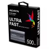 ADATA SE880 500 GB ārējais SSD, USB-C 3.2 Gen 2x2, pelēks
