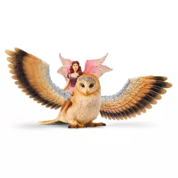 schleich BAYALA Lidojošā feja uz Glam-Pūces, 5+ gadi, Saules elfi, Vienradži & Fejas, Daudzkrāsains, Plastmasa