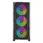 PC Midi Tower korpuss XILENCE Performance A+ BREEZE II — melns, rūdīts stikls, ATX/Micro-ATX/Mini-ITX, 3x140mm priekšā, 1x120mm aizmugurē