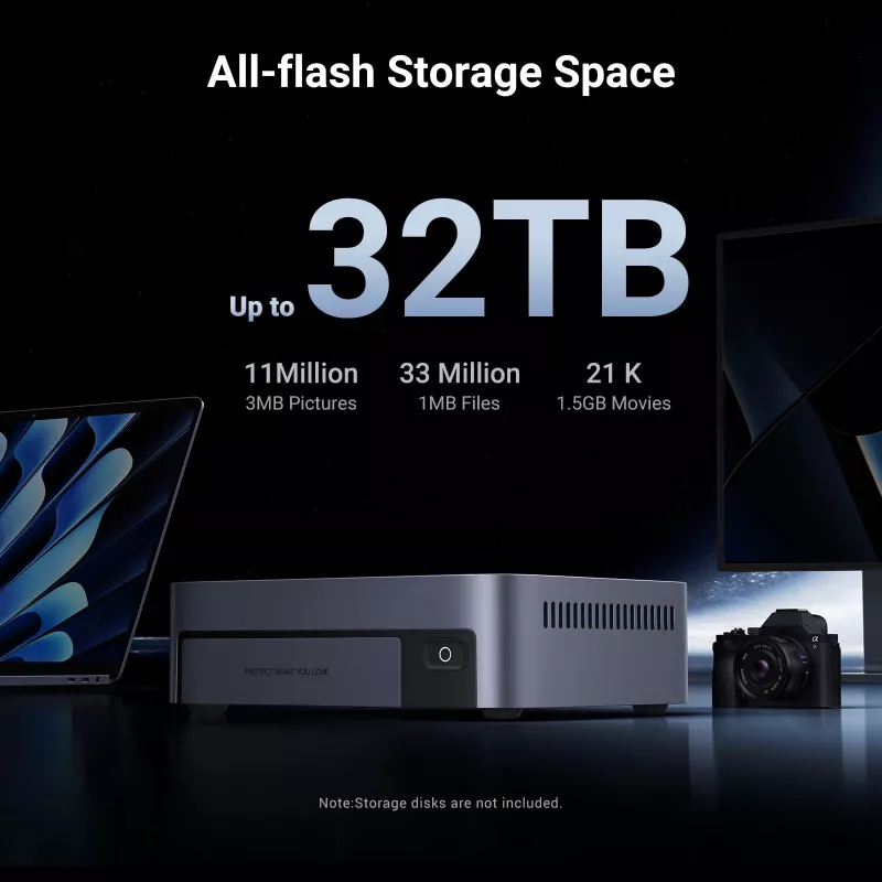 Ugreen DXP480T Plus NAS darbvirsmas Intel® Core™ i5 8 GB DDR5 pelēks