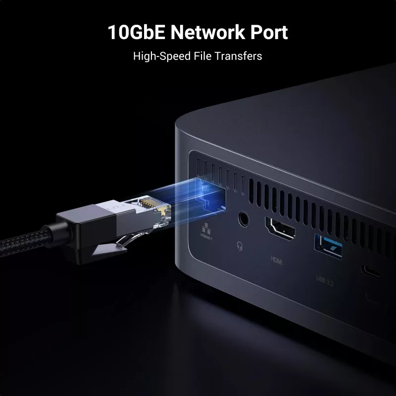 Ugreen DXP480T Plus NAS darbvirsmas Intel® Core™ i5 8 GB DDR5 pelēks