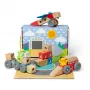 Koka Snap-and-Play transportlīdzekļu komplekts Melissa & Doug Blockables, 54 gab., savienojami, FSC sertificēts
