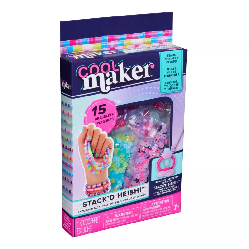 Spin Master Cool Maker Stack'd Heishi 6073900 rokassprādžu veidošanas papildu komplekts, no 7 gadiem