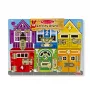 Melissa & Doug MDT MSK Latču dēlis ar aizbīdņiem, 3 gadi, koks, daudzkrāsains