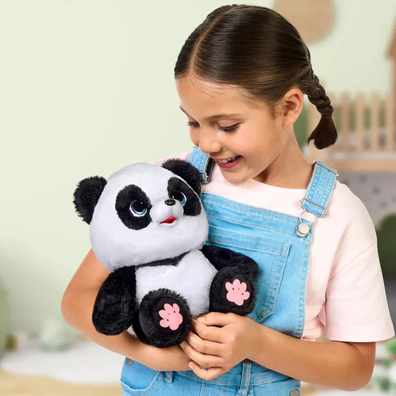 Mazais Dzīvnieks Moose Toys Little Live Pets Mana Panda Čuču, rotaļlieta panda, 4 gadi, interaktīva, skaņas, AA