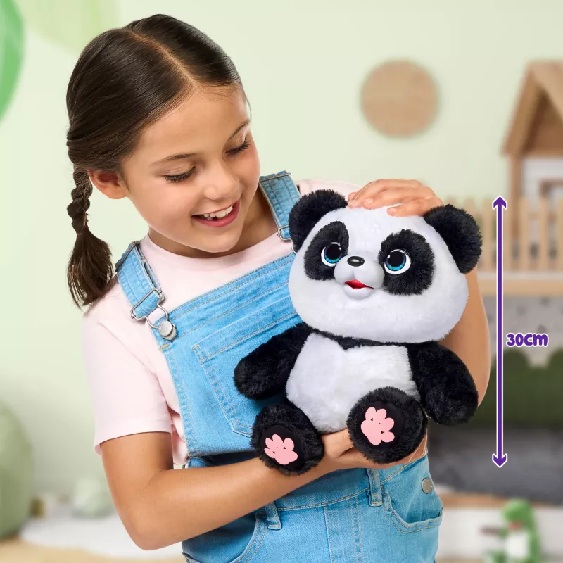 Mazais Dzīvnieks Moose Toys Little Live Pets Mana Panda Čuču, rotaļlieta panda, 4 gadi, interaktīva, skaņas, AA