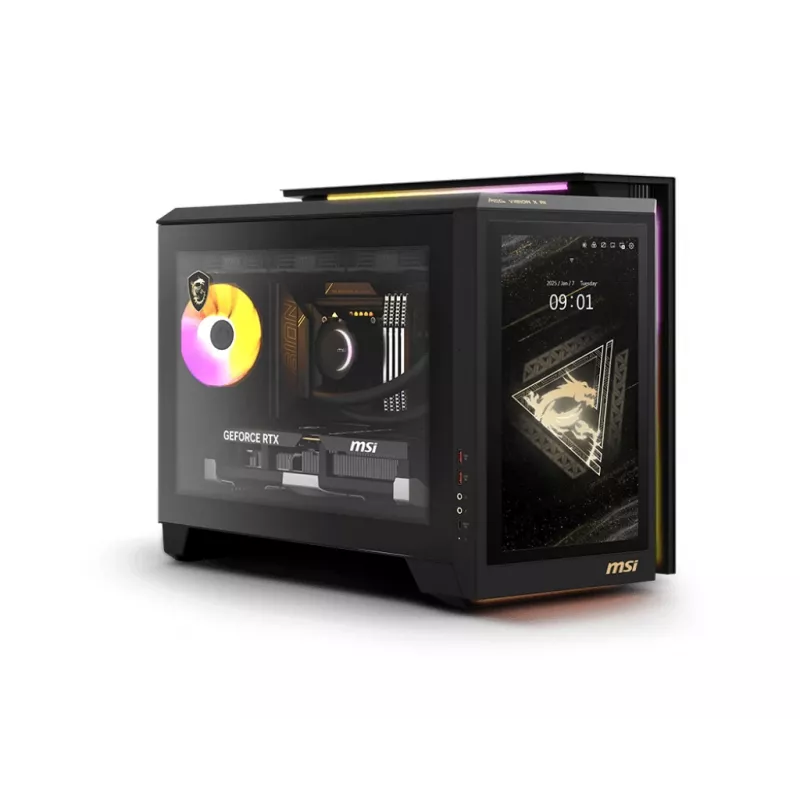 MSI MEG Vision X AI 2NVZ9-234AT Intel Core Ultra 9 285K 128 GB DDR5-SDRAM 2 TB SSD NVIDIA GeForce RTX 5090 Windows 11 Home galddators Melns