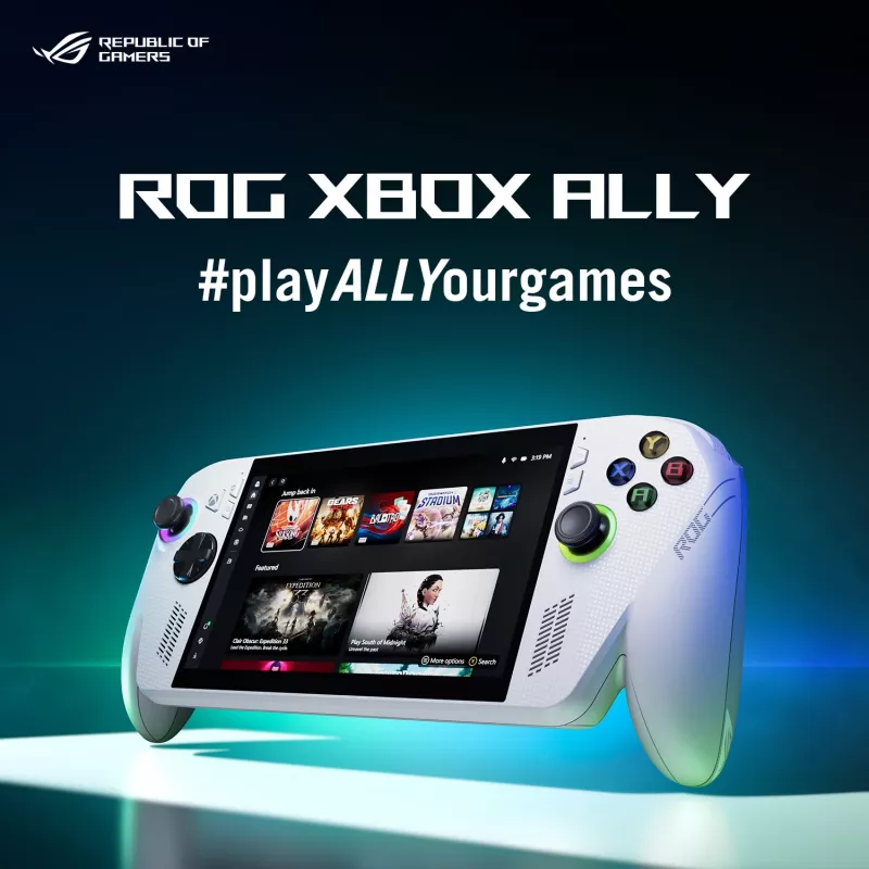 ASUS ROG Xbox Ally RC73YA-NH002W portatīvā spēļu konsole 17.8 cm (7 collas) 512 GB skārienekrāns Wi-Fi balts